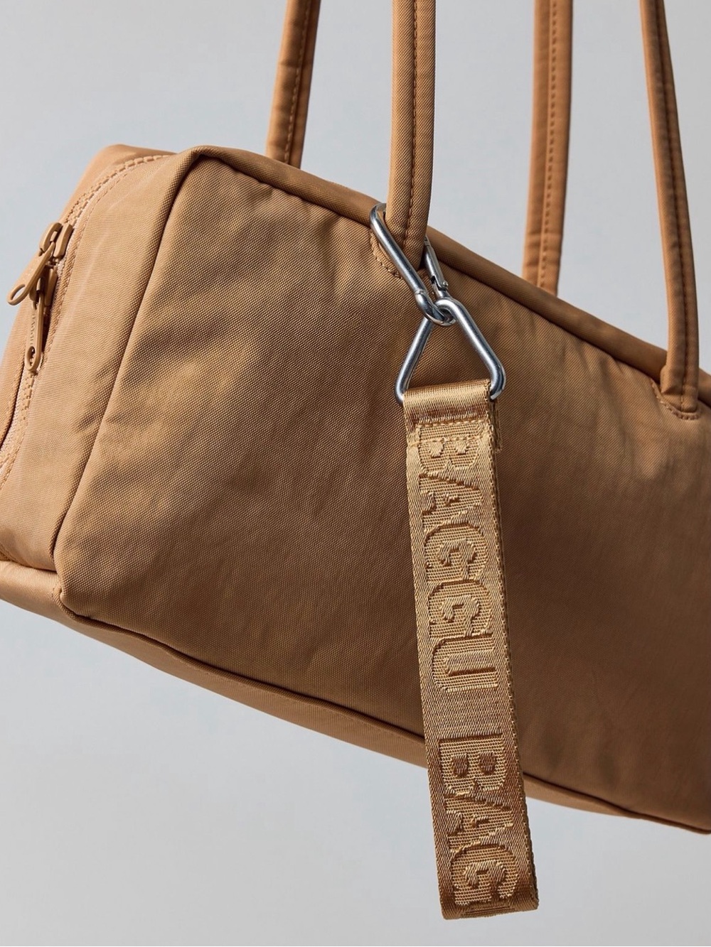 BAGGU UO Exclusive Logo Keychain Desert Apricot NWT